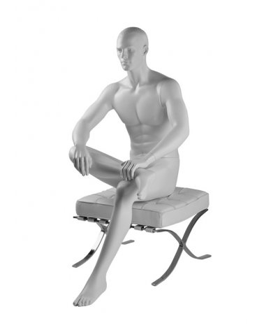Man mannequin sitting on front, Hector 4