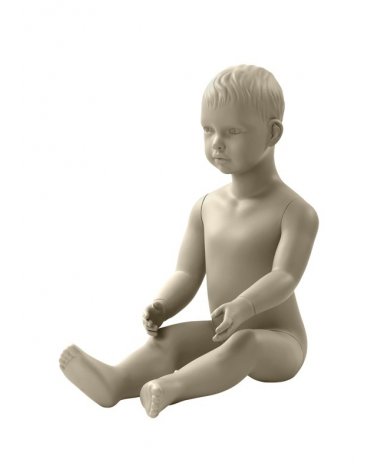 Maniquí de niño de dos años sentado, Daniel