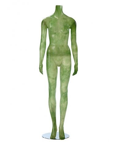 Maniquí Mujer Sin Cabeza, Agua y Sol Verde