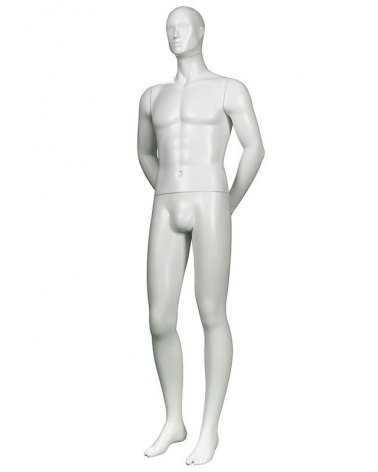 Perfect Fit Man Relaxed Leg and Hands on the Back