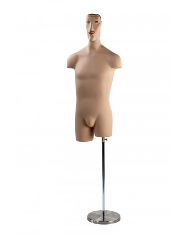 Torso de hombre con maquillaje, Abstract
