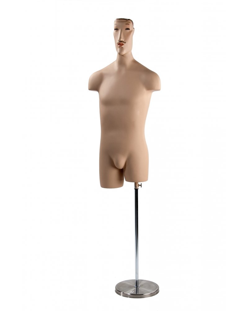 Torso de hombre con maquillaje, Abstract
