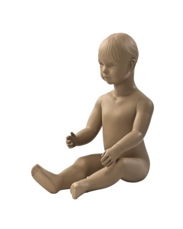 Maniquí de niña de dos años sentada, Lucía